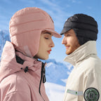 Women's Down Plush Winter Hat – Windproof, Waterproof, Ear-Protective, Warm Cycling Cap