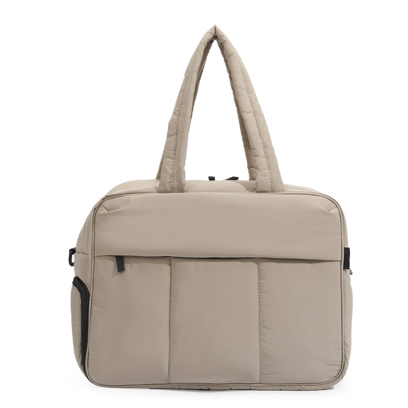 Women's Winter Down Travel Duffle Bag with Shoe Compartment