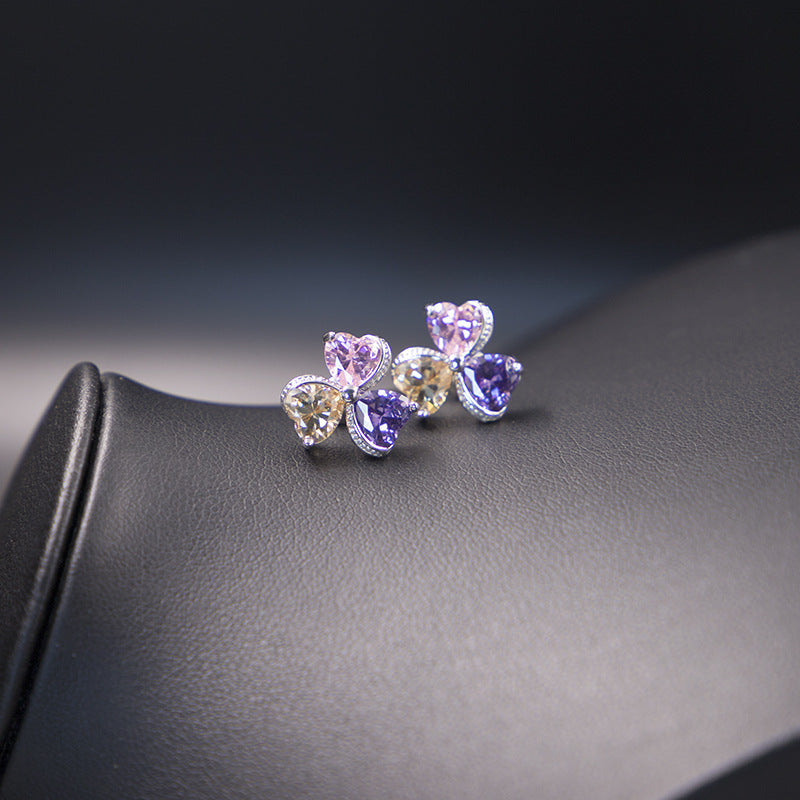 Clover Zircon Jewelry Set for Women