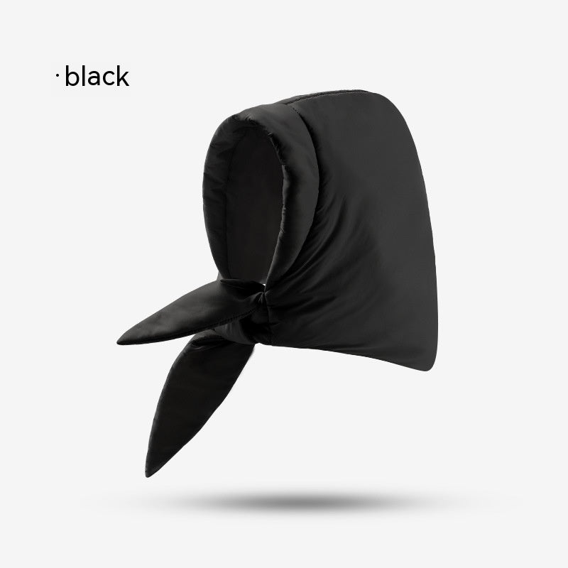 Women's Down Plush Winter Hat – Windproof, Waterproof, Ear-Protective, Warm Cycling Cap