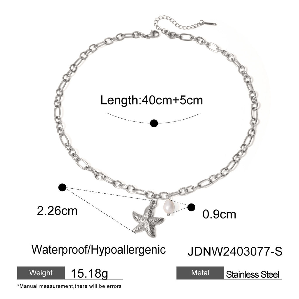 Stainless Steel Starfish Beach Bracelet for Women