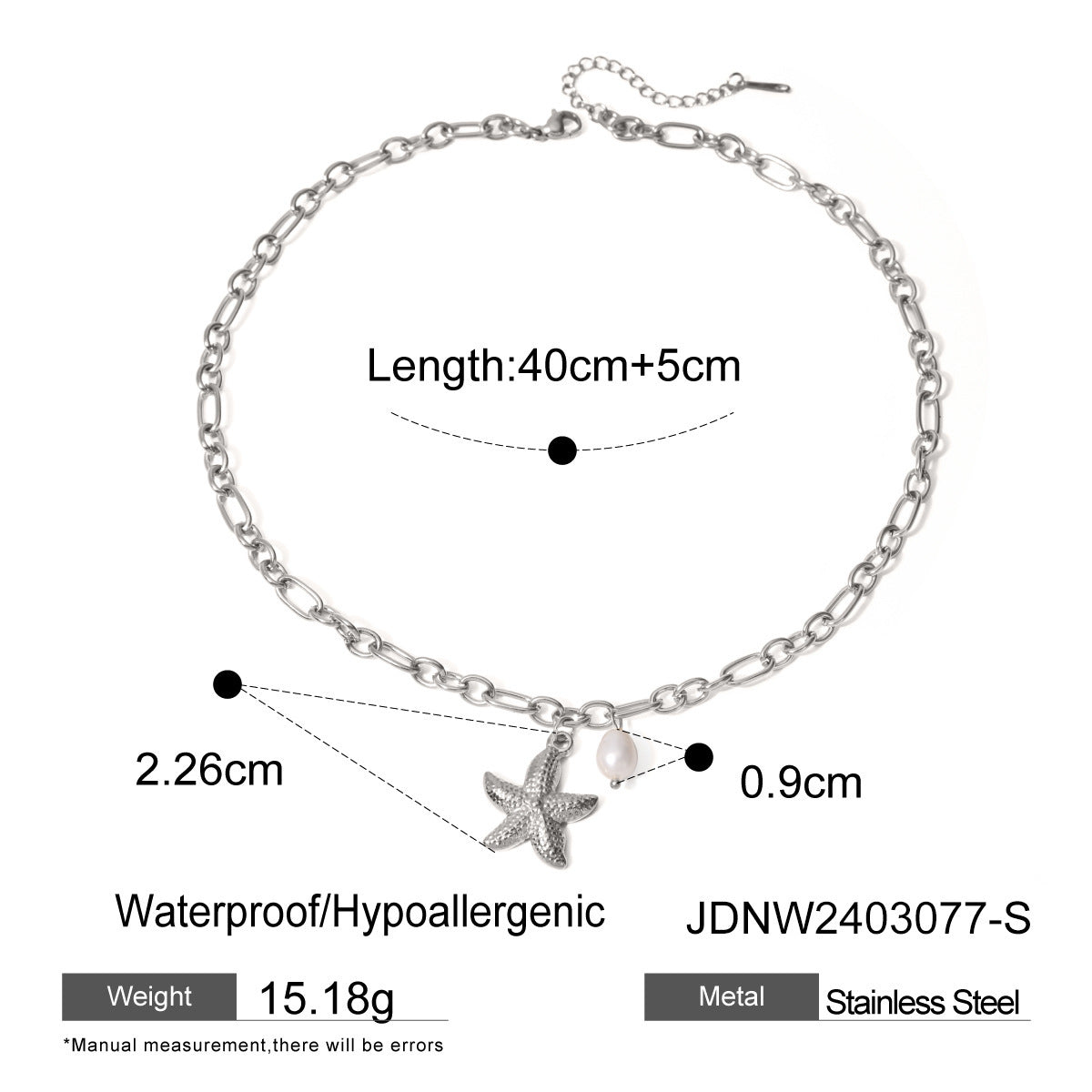 Stainless Steel Starfish Beach Bracelet for Women