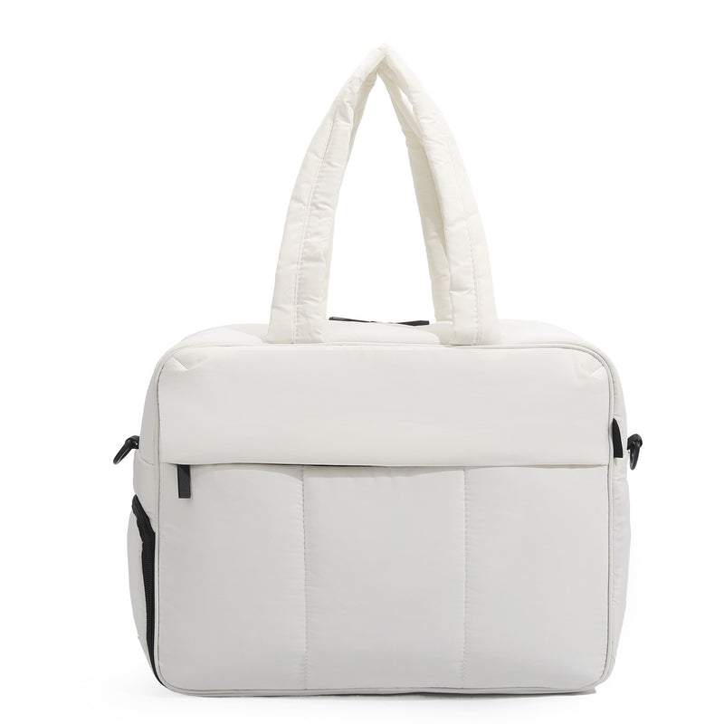 Women's Winter Down Travel Duffle Bag with Shoe Compartment