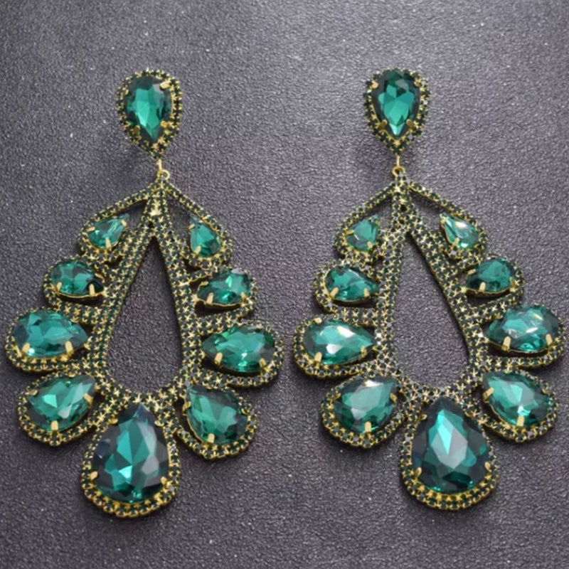 Fashion Rhinestone Earrings Women