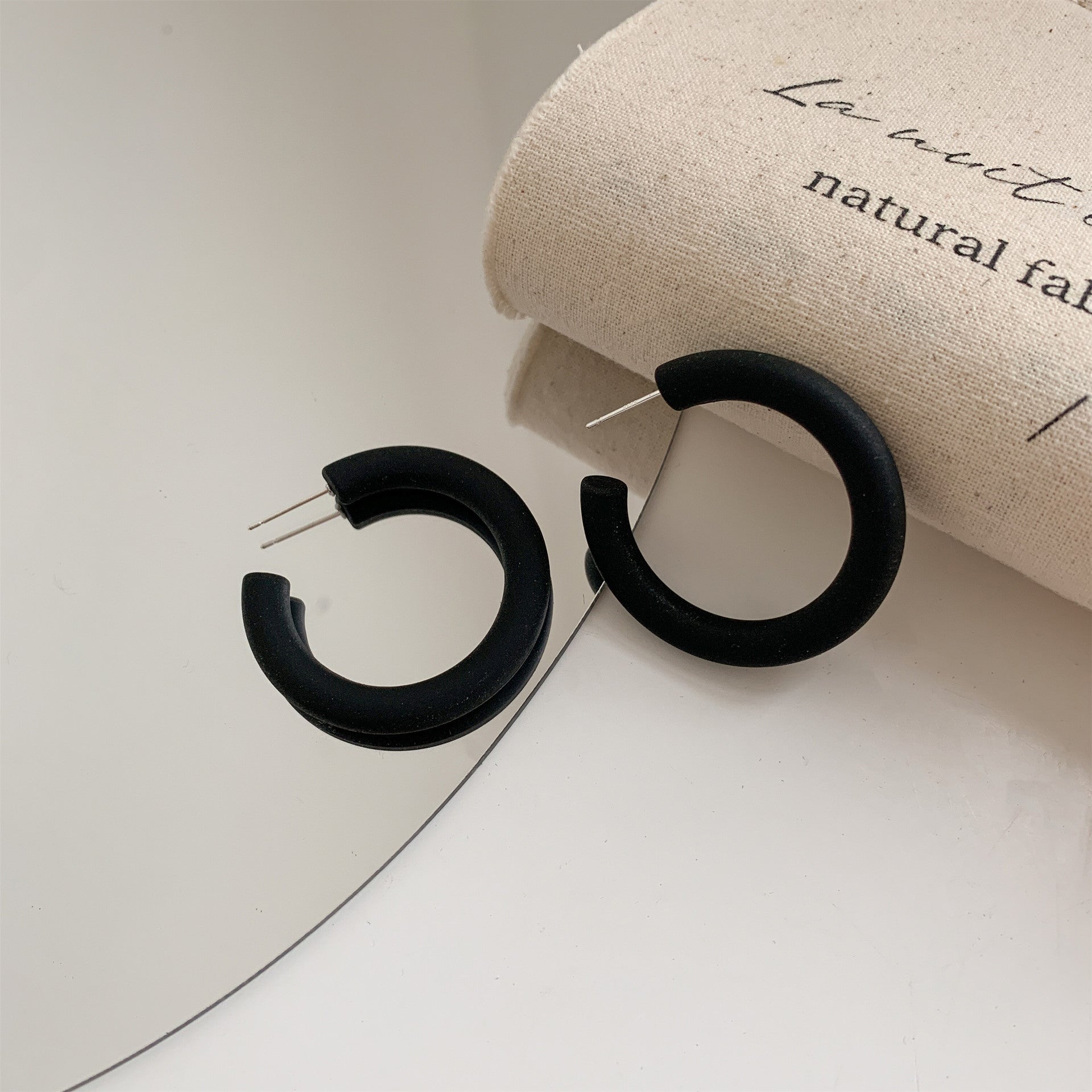 Trendy Candy Color Simple Earrings for Women