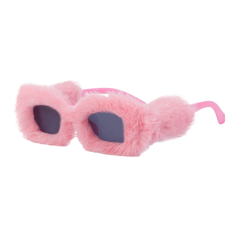 Women's Plush Square Winter Sunglasses