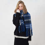 Classic European & American Plaid Cashmere-Feel Scarf