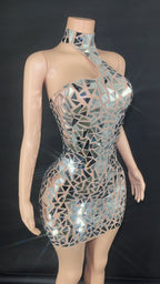 Sequin Gauze Party Evening Dress