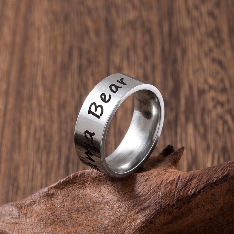 Cute Mama Bear And Baby Rings For Women