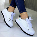 Women's Floral Embroidered Platform Sneakers