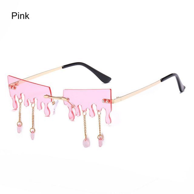 Women's Fashion Butterfly Rimless Sunglasses