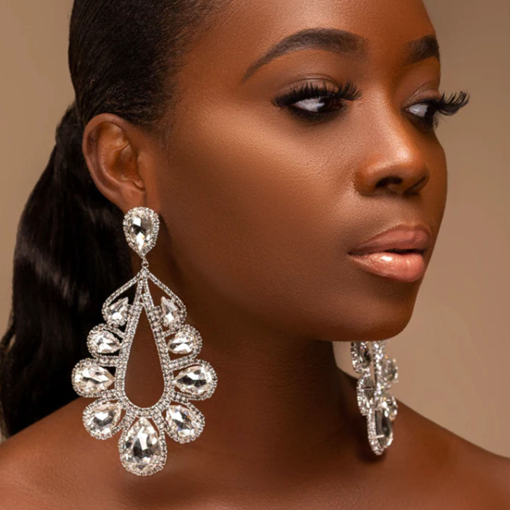 Fashion Rhinestone Earrings Women